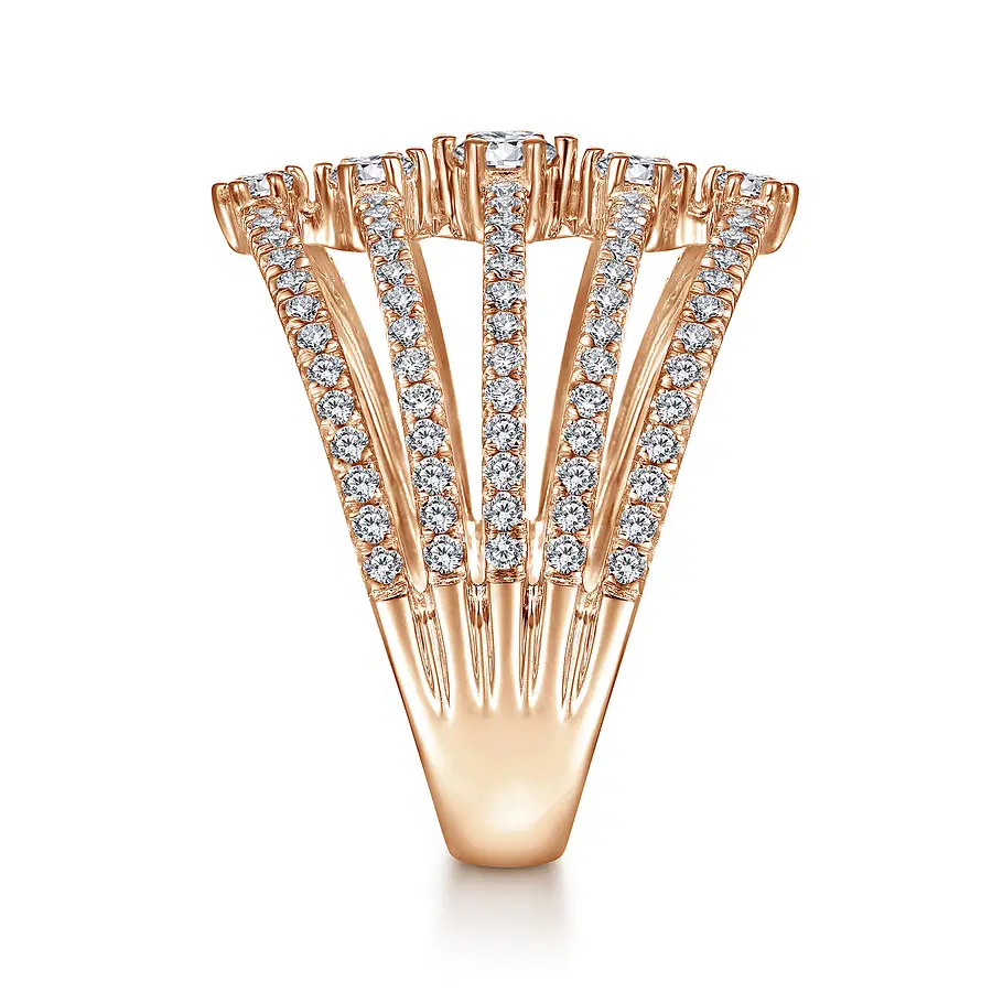14K-Rose-Gold-Five-Row-Diamond-Station-Ring~LR51719K45JJ-4