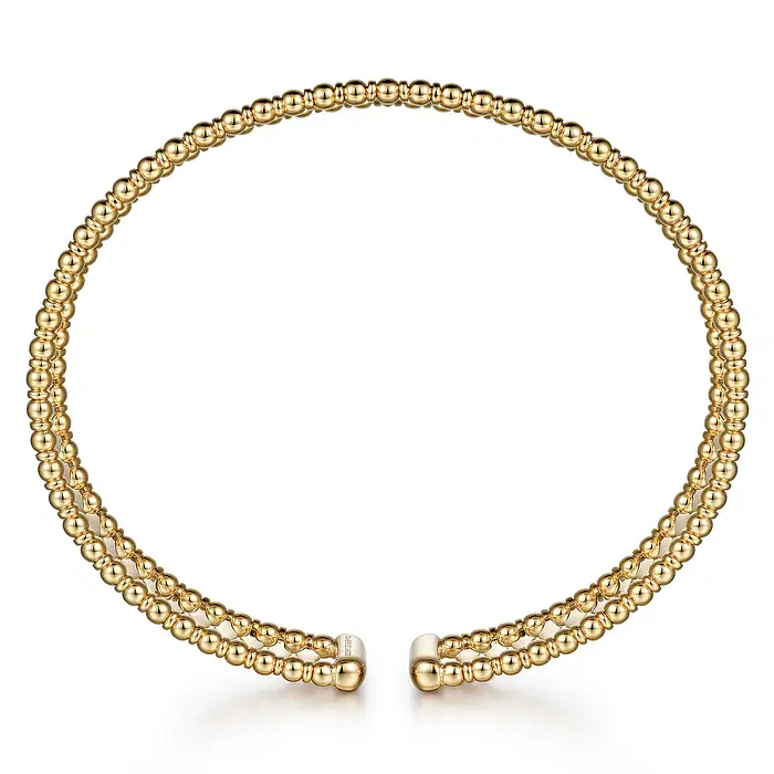 14K-Yellow-Gold-Bujukan-Cuff-Bracelet~BG4723-62Y4JJJ-3