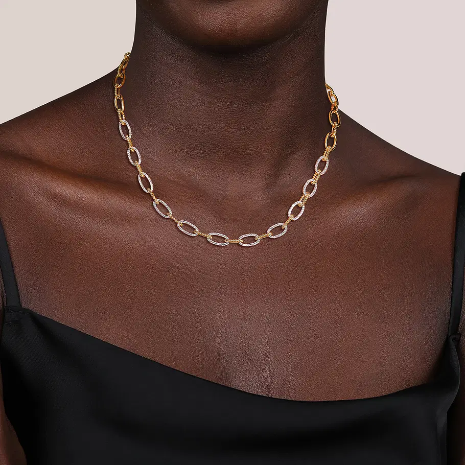 14K-Yellow-Gold-Oval-Link-Chain-Necklace-with-Pave-Diamond-Link-Stations~NK7531Y45JJ-3