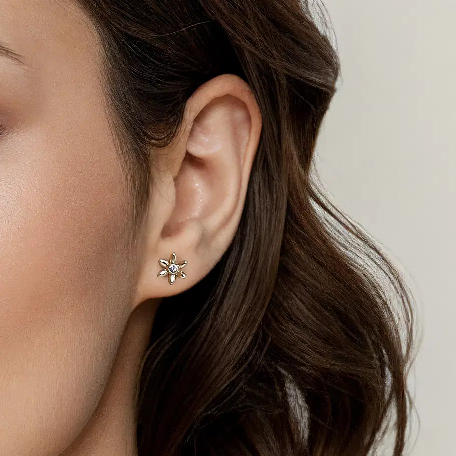 14K-Yellow-Gold-White-Sapphire-Floral-Stud-Earrings~EG15165Y4JWS-4