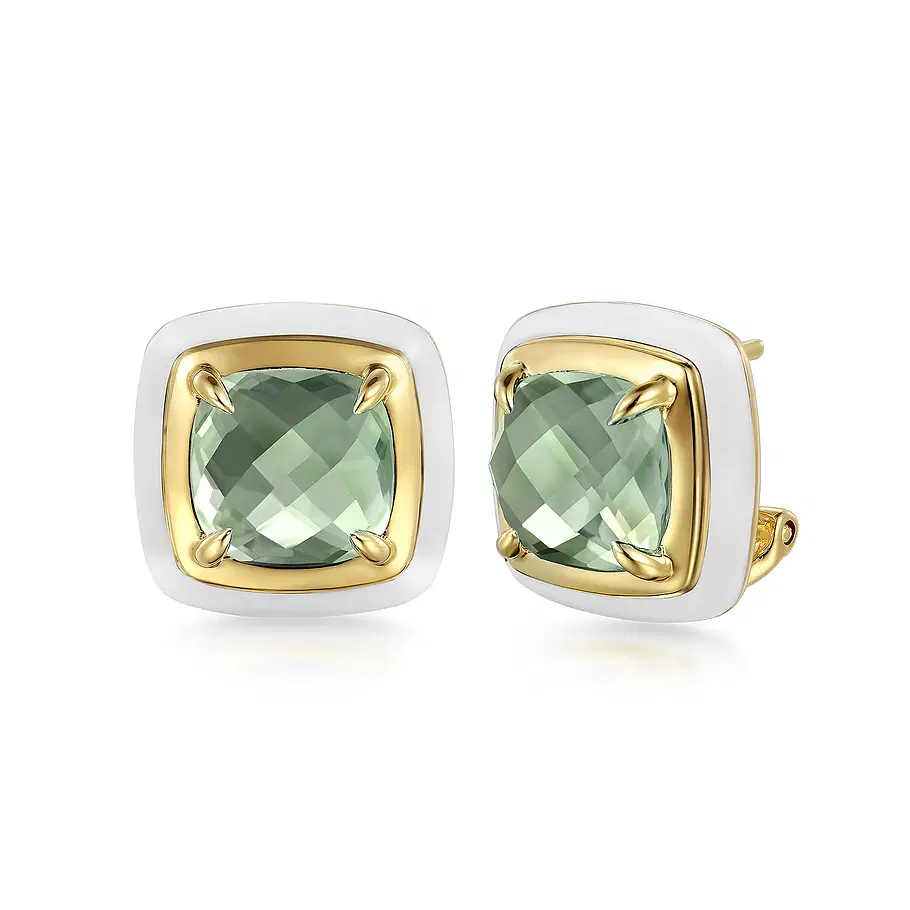 Enamel—14K-Yellow-Gold-Green-Amethyst-Earrings-with-White-Enamel~EG14949E9Y4JGA-1